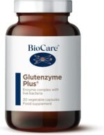 BioCare Glutenzyme Plus - Enzyme Complex with Live Bacteria - Food Supplement Suitable for Vegetarians and Vegans - 30 Capsules - Image 2