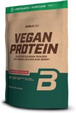 BioTechUSA Vegan Protein | Rice and Pea-Based Shake with Superfoods and Amino Acids | Sugar, Lactose, and Gluten-Free, 500 g, Forest Fruit - Image 2