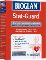 Bioglan Stat Guard | CoQ10 | Zinc | Vitamin E | Vitamin B1 | Magnesium | Helps Reduces Tiredness | Fatigue & Supports Heart Health | 30 Capsules - Image 2