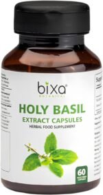 Bixa Botanical Holy Basil Extract (Tulsi Leaves) -60 Veg Capsules (450mg) |Herbal Supplement Detox & Immunity. - Image 2