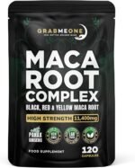 Black Maca Root Complex Capsules - Black Maca, Red Maca & Yellow Maca Root Powder - 11,000mg High Strength, Non GMO Ingredients and 100% Vegan - with Panax Ginseng, Ashwagandha (120) - Image 2
