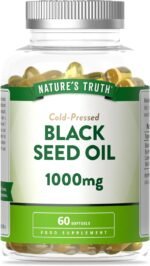 Black Seed Oil Capsules 1000mg | Cold Pressed Supplement with Omega 6 & 9 | 60 Softgels | Nature's Truth - Image 2