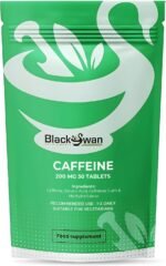 Black Swan Caffeine Tablets - 200mg Pre Workout Energy Boost Focus Mental Clarity Support Weight Management Natural Supplement Supplement - 30 Tablets 1 Month Supply - Image 2