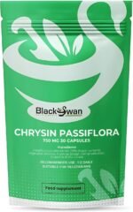 Black Swan Chrysin Passiflora Capsules - 750mg Antioxidant Formula Immune System Hormonal Balance Inflammation Management Natural Supplement - 30 Caps 1 Month Supply - Image 2