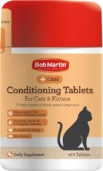 Bob Martin Conditioning Tablets for Cats and Kittens (100 Tablets) - Rich in Vitamins, Supports a Healthy Immune System, Nutritional Fish-Flavoured Supplement - Image 2