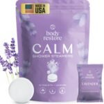 Body Restore Shower Steamers Aromatherapy 15 Pack - Relaxation Birthday Gifts for Women and Men, Travel Essentials, Stress Relief and Self Care - Lavender - Image 2