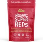 BodyMe Organic Vegan Red Powder - Vegan Super Reds Blend with Blueberry, Cranberry, Acai and Other Organic Ingredients - Quick & Easy Nutrients, (30 Servings, 270g) | UK - Image 2