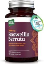 Boswellia Serrata Capsules/Tablets (2000mg 5:1 Extract) Made in UK by Nature Provides - 180 Vegan Caps, 6 Months Supply, 65% Boswellic Acid, Indian Frankincense, Joint Support, Anti-Inflammatory - Image 2