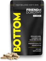 Bottom - Fiber Supplement - Psyllium Husk, Flaxseed & Aloe Vera - Digestive Support, Healthy Regularity & Daily Fiber for Men - 45 Capsules - Image 2