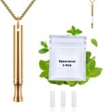 Breathing Necklace to Replace Bad Habit with 3pcs Refillable Mint Pods, Habit Support Necklace for Stress Relief Sensory Fidget for Adults - Image 2