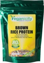 Brown Rice Protein Powder : Natural and Unflavoured 80% Protein Powder - 250g, in a Recyclable Pouch - Image 2