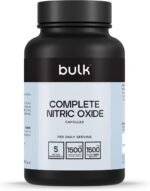 Bulk Complete Nitric Oxide Capsules, Pre Workout, Niacin, Vitamin B12, Arginine (AAKG), Pack of 180, 30 Servings, Packaging May Vary - Image 2