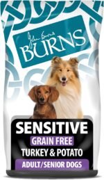 Burns Pet Nutrition Complete Dry Hypoallergenic Dog Food For Sensitive Dogs Turkey & Potato, 2 kg - Image 2