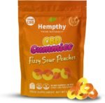 CBD Gummies - 300mg Total Cannabidiol, THC-Free Edible Gummies, High Strength Hemp Gummy Sweets for Pain Relief, Stress & Better Sleep - Fizzy Sour Peach Rings CBD Gummy Sweets by Hempthy - Image 2