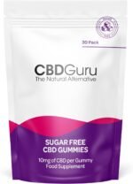 CBD Guru Sugar Free CBD Gummies 10mg 30 Pack - Mixed Fruit Flavour Broad Spectrum CBD Gummy Bears for Sleep & Anxiety Support, 600mg Total CBD Supplement - Image 2
