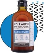 COLLAGEN SUPERDOSE BY GOLD COLLAGEN Hair Growth - Biotin Hair Growth Marine Collagen Supplements for Women & Men with Vitamin C, Hyaluronic Acid and Natural Keratin Hair Treatment, Skin, Nails, 300 ml - Image 2