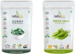 CROW Curry Leaf Powder + Green Chilli Powder (Hari Mirchi Powder) - 200 GM Each (Super Saver Combo Pack) by B Naturall - Image 2