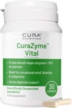CURAZYME Vital (30 Capsules) Digestive Enzymes Supplement for Gut Health Support, Basic Digest Formula for Bloating, Heartburn, Digestion Relief, Ideal for Sensitive Stomachs, Vegan - Image 2