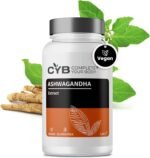 CYB | Ashwagandha Capsules High Dose - 5% Withanolides 600mg - with Magnesium Glycinate, Vitamin B6, and Zinc - 120 Capsules 2 Month Supply - Vegan - Laboratory Tested - Image 2