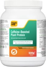 Caffeine-Boosted Plant Protein | Plant Protein Blend with Natural Caffeine |Pre-Workout Energy, Strength and Muscle Support | Rich Cocoa | 500g Powder | UK Made - Image 2