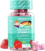 Calcium Gummies for Kids - 160mg Vegetarian Calcium Supplement Infused with Vitamin D & K2 - Healthy Bones & Teeth - 1 Month Supply - Alternative to Tablets - Novomins - Image 2
