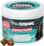 Calming & Anxiety Soft Chew Dog Supplements - Daily Relief from Stress, Anxiety & Nervousness with Chamomile, Green Tea, L-Tryptophan with Omega 3 EPA & DHA – 120 Soft Chews - Image 2