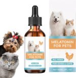 Calming Supplements for Dogs,60ml Dog Travel Sleep Aid Calming Drops - Pet Soothing Supplement for Health Care Kitten Sleeping Night Aggression Daily Indoor Home - Image 2