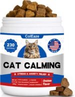 Cat Calming Chews 230 ct - Cat Anxiety Relief with Chamomile& L-Theanine |for Stress, Travel, Barking, Grooming, Support Relaxation| for All Breeds & Ages - Image 2