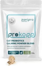 Cat Calming Powder Supplement - Stress & Anxiety Relief for Cats, Contains L-Tryptophan for Sleep Aid During Travel, Cat Probiotics for Digestive Support & Brain Gut-Axis | 100g (Catnip) - Image 2