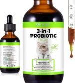 Cat Probiotic, Probiotics for Cats, 3 in 1 Cat Probiotic Drops with Prebiotic and Enzymes, Cats Probiotics Supplement Help Digestive Support Gut Health - Image 2