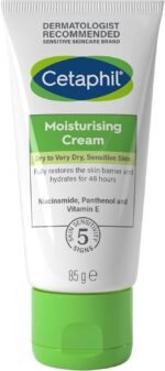 Cetaphil Moisturising Cream for Face, Hand & Body, Travel size, Moisturiser for Dry and Sensitive Skin, 85g, With Niacinamide & Vitamin E - Image 2