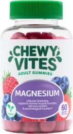 Chewy Vites Adult Gummies Magnesium Citrate 736mg Offering 82.5mg of Elemental Magnesium, 60 Vitamin Gummies, 2 Months Supply, Real Fruit Juice, Vegan, Berries Flavour - Image 2