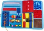Children Calming Fidget Blanket, 49x31cm, Polyester Sensory Toy for Adults, Seniors, Focus, Stress Relief, Tension, Mood, Memory Support, Classroom, Use - Image 2