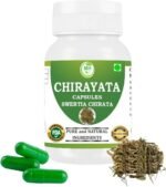Chirayata (Swertia chirata) Capsule | Pack of 60 x 500 MG. Vegetarian Capsules | Natural Herbal Supplement | GMP Certified | Gluten Free (Pack of 1) - Image 2