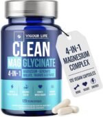 Clean Magnesium Glycinate Complex – 120 Vegan Capsules, Additive Free, No Binders or Cracking Agents. 1500mg. GMP Certified, High Absorption 4-in-1 Blend for Sleep, Muscle, Heart & Energy - Image 2