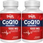 CoQ10 with L-Glutathione 1000mg Capsules - 100% Fermented Coq10 Supplement (2 Pack), High Absorption, Super Strength Coenzyme Q10, Antioxidant Supplements, Soy-Free, Glute-Free, Non-GMO, Vegan - Image 2