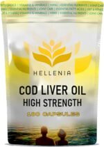 Cod Liver Oil Capsules High Strength 1000mg - 180 Capsules | UK Made Fish Oils - 6 Month Supply | Rich Source of Omega 3 Essential Fatty Acids | High EPA DHA - Made in The UK for Hellenia - Image 2