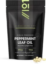 Cold-Pressed Peppermint Oil 200mg - 60mg Menthol – 180 Softgels - Fast Absorbing & Easy to Digest - Natural Peppermint Oil Digestive Supplement (6 Months Supply) by Alpha01 - Image 2