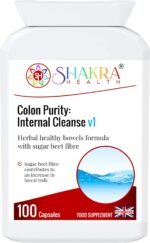 Colon Purity: Internal Cleanse v1 (100 Capsules) a Fibre Enriched Vegetarian Herbal Cleansing Formula for Clearing Colonic Bowel Pockets & Stool Softening - Image 2