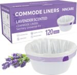 Commode Liners for Bedside Commode, Portable Toilet, potty, Bed Pan, 120 Count Lavender Scented Disposable Potty Chair Liners & Portable Toilet Bags, Fit Most Standard Toilet Chair Bucket - Image 2
