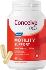 Conceive Plus Men's Motility Support Supplement - Boost Sperm Quality & Count - Male Fertility Supplements for Hormonal Balance, Reproductive Health & Fertility, Ginseng, Zinc, CoQ10-60 Capsules - Image 2