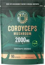Cordyceps Capsules 2000mg | Cordyceps Mushroom Extract Supplement | 90 Capsules | Suitable for Vegetarians and Vegans | by Wiseshrooms - Image 2