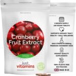 Cranberry Fruit Extract 5000mg | 90 Vegan Tablets | High Strength Cranberry Supplement for Men & Women | Supports Urinary Tract & Bladder Health | UK Made | Just Vitamins - Image 2