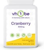 Cranberry Tablets 5040mg – 90 Vegan Tablets | High Strength Cranberry Supplement for UTI Prevention - Urinary Tract, Bladder Support & Kidney Cleanse | 3 Month Supply | Non-GMO, UK Made by vh1be - Image 2