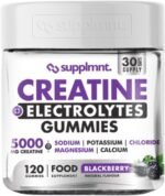 Creatine Gummies with Electrolytes, 5000mg Creatine Monohydrate, BlackBerry Flavour, 120 Gummies – Vegan, Gluten-Free, Non-GMO – Food Supplement – 30-Day Supply - Image 2