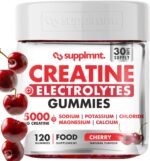 Creatine Gummies with Electrolytes, 5000mg Creatine Monohydrate, Cherry Flavour, 120 Gummies, Vegan, Gluten-Free, Non-GMO, Food Supplement, 30-Day Supply - Image 2