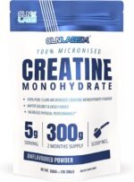 Creatine Monohydrate Powder - 300g (60 x 5g Servings) | 200 Mesh Fine Grade Powder, Pure & Mixes Easily | Includes Scoop | Unflavoured | Made in The UK by CLN Labs - Image 2