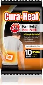 Cura-Heat Back and Shoulder Pain Heat Patch | 10 Patches | Targeted Pain Relief | Pain Relief up to 24h | Penetrating Heat Action - Image 2