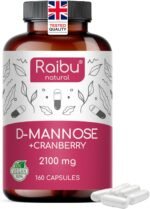 D Mannose 2100 mg Complex - High Strength D- Mannose with Cranberry & Vitamin C for Urinary Tract & Bladder Health - 160 Capsules, Raibu - Image 2