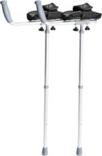 DAYS Arthritic Adjustable Height Crutch, 94-119 cm (37-47 Inch), Aluminum, Rotating Handle Arthritic Crutch For Reduced Strain, Supports 160 kg (25 st), Arm Trough (Eligible for VAT relief in the UK) - Image 2